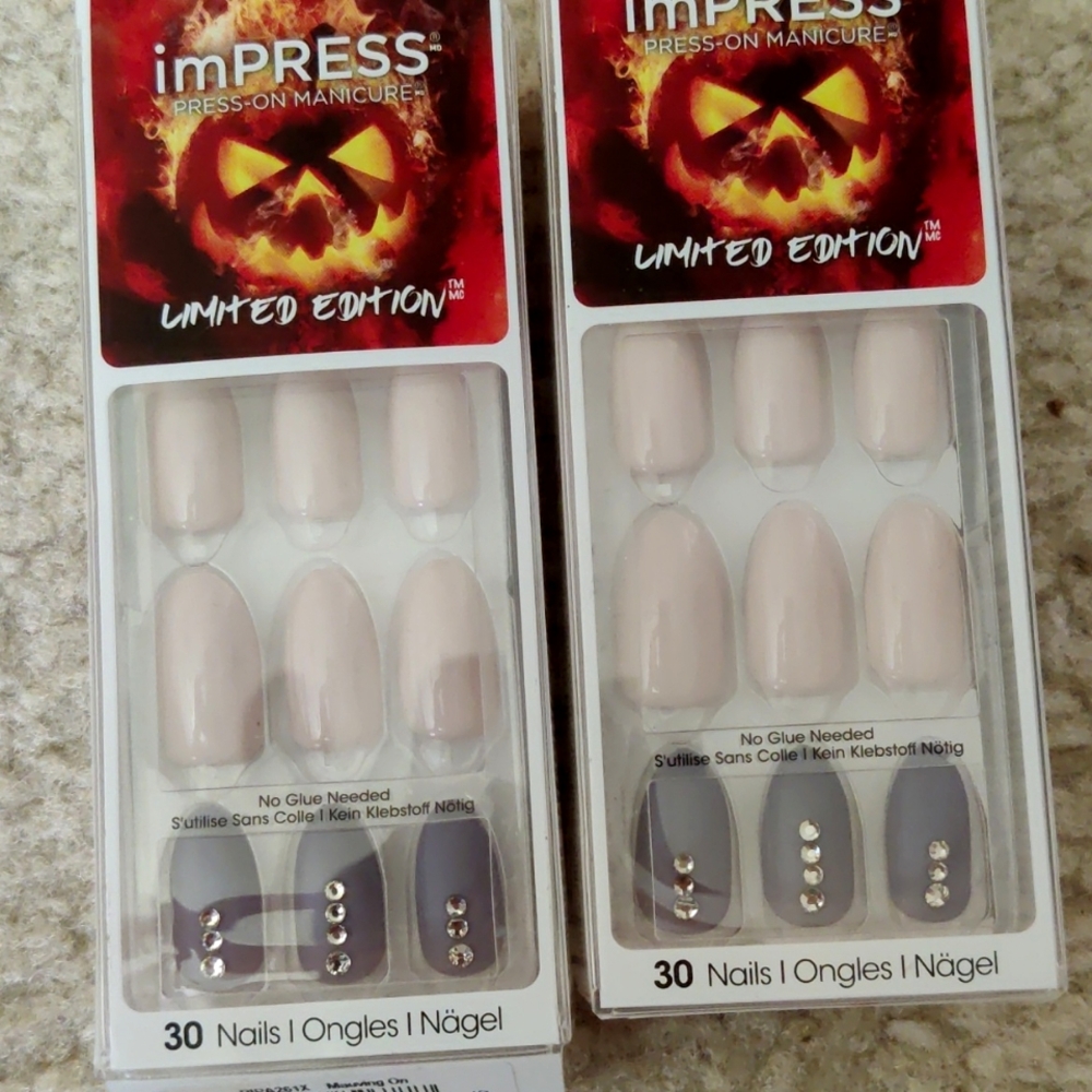 2 Impress Nails Halloween New Mauving On